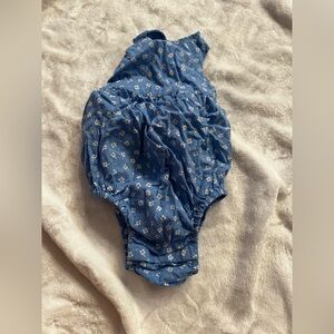 GAP Blue Floral Diaper Cover
